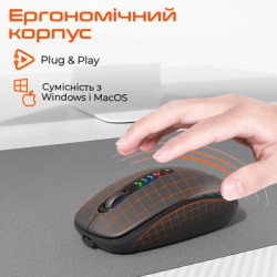 Мишка Meetion BTM100R Wireless/Bluetooth Black (MT-BTM100R-A)