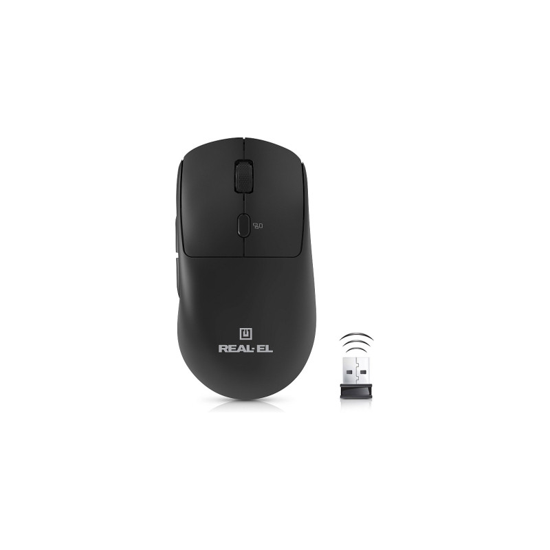 Мишка REAL-EL RM-355W Wireless Black (EL123200054)