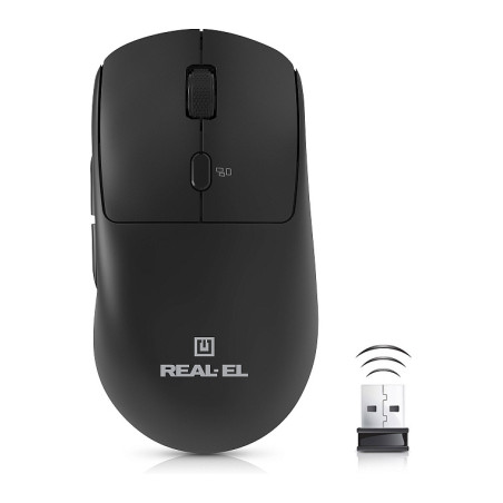 Мишка REAL-EL RM-355W Wireless Black (EL123200054)