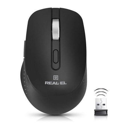 Мишка REAL-EL RM-380W Wireless Black (EL123200057)