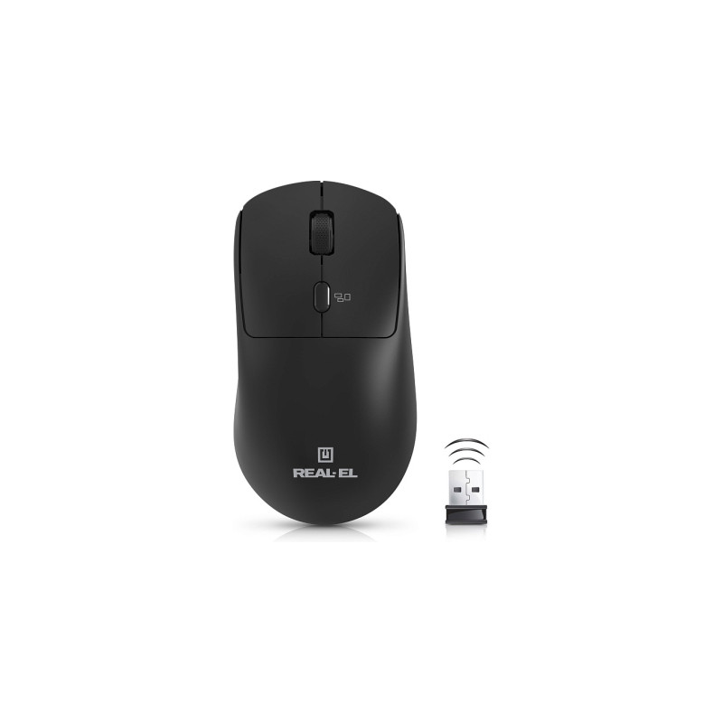 Мишка REAL-EL RM-317W Wireless Black (EL123200052)