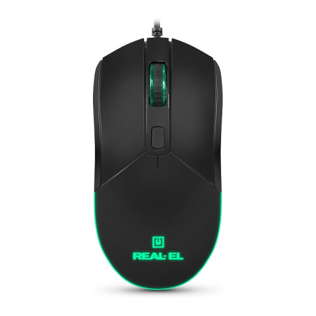 Мишка REAL-EL RM-515 USB Black (EL123200059)