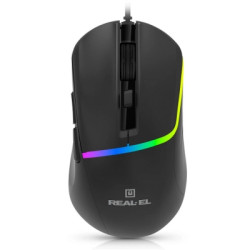 Мишка REAL-EL RM-530 USB Black (EL123200053)