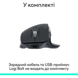 Мишка Logitech MX Master 3S Performance Bluetooth Graphite (910-007501)