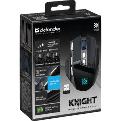 Мишка Defender Knight GM-885 Wireless Black (52885)