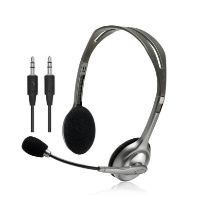 Навушники Logitech H110 Stereo Headset with 2*3pin jacks (981-000271)