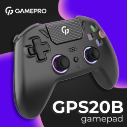 Геймпад GamePro GPS20B 2.4G/BT 5.1/USB (Switch/PC/PS/iOS/Android) RGB Black (GPS20B)