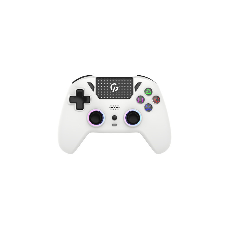 Геймпад GamePro GPS20W 2.4G/BT 5.1/USB (Switch/PC/PS/iOS/Android) RGB White (GPS20W)