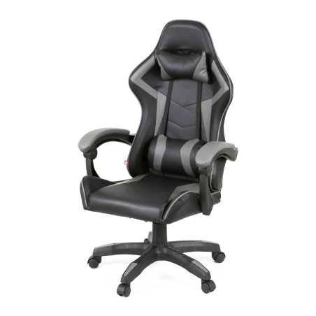 Крісло ігрове Аклас Бешкет ANF підліткове Чорний (PU-чорний/сірий) (00160338)