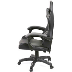 Крісло ігрове Аклас Бешкет ANF підліткове Чорний (PU-чорний/сірий) (00160338)