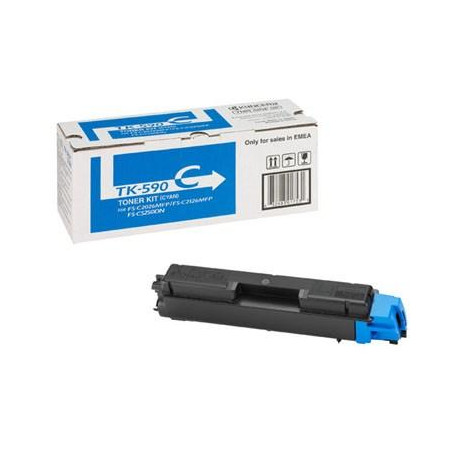 Тонер-картридж Kyocera TK-590C cyan (FS-C2026/2126/5250) (1T02KVCNL0)