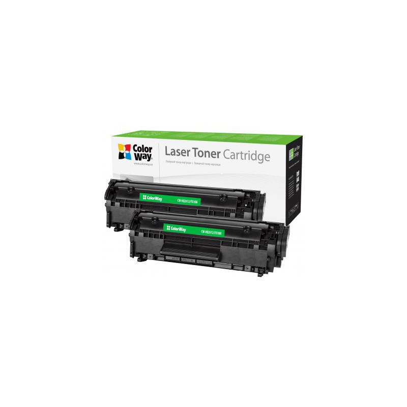 Картридж ColorWay для HP LJ 1010 (Q2612AF/Canon FX-10 Universal) DUAL PACK (CW-HQ2612/FX10FM)