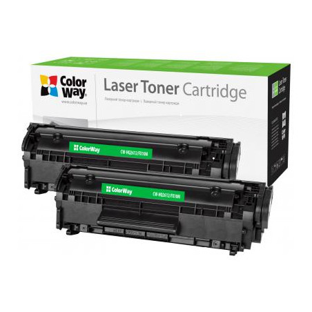 Картридж ColorWay для HP LJ 1010 (Q2612AF/Canon FX-10 Universal) DUAL PACK (CW-HQ2612/FX10FM)