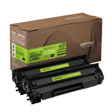 Картридж Patron CANON 737 GREEN Label (DUAL PACK) (PN-737DGL)