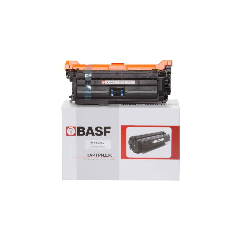 Картридж BASF для HP CLJ CP4025dn/4525xh аналог CE261A Cyan (KT-CE261A)