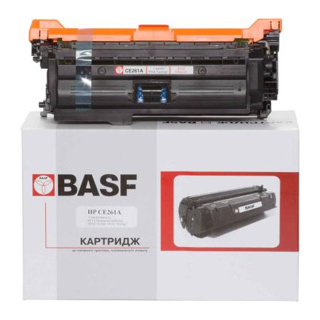 Картридж BASF для HP CLJ CP4025dn/4525xh аналог CE261A Cyan (KT-CE261A)