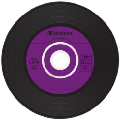 Диск CD Verbatim CD-R 700Mb 52x Slim case Vinyl AZO (43426)