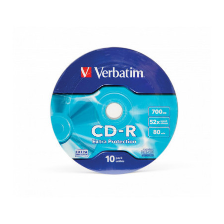 Диск CD Verbatim CD-R 700Mb 52x Spindle Wrap box Extra (43725)