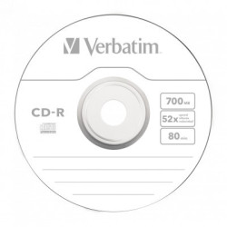 Диск CD Verbatim CD-R 700Mb 52x Spindle Wrap box Extra (43725)
