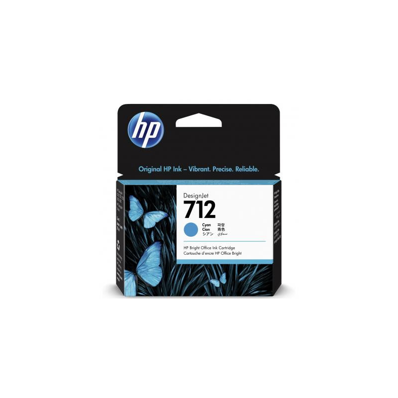 Картридж HP DJ No.712 DesignJet Т230/Т630 Cyan 29ml (3ED67A)