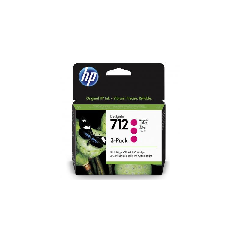 Картридж HP DJ No.712 DesignJet Т230/Т630 3-Pack 29-ml Magenta (3ED78A)