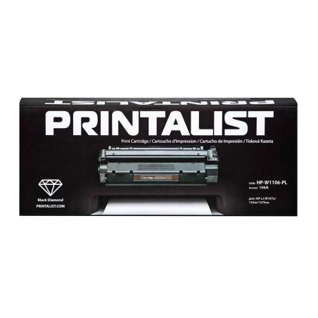 Картридж Printalist HP LJ M107a/135w/137fnw, 106A Black (HP-W1106-PL)