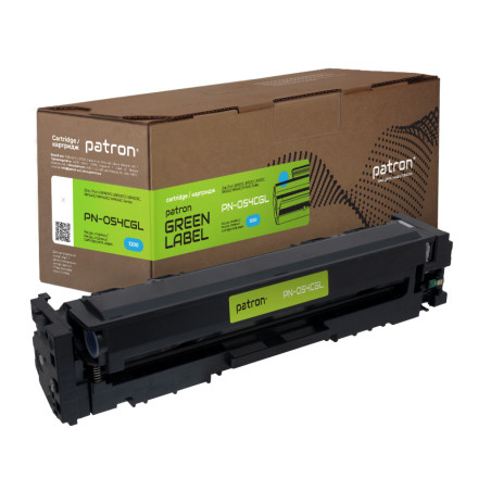 Картридж Patron Canon 054 Green Label, cyan (PN-054CGL)