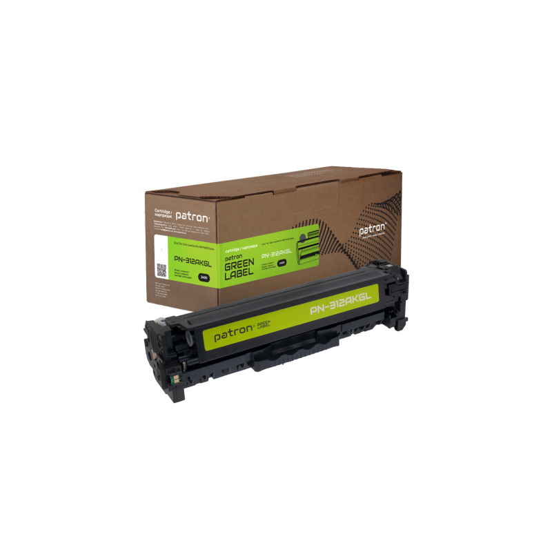 Картридж Patron HP 312A (CF380A) Green Label, black (PN-312AKGL)