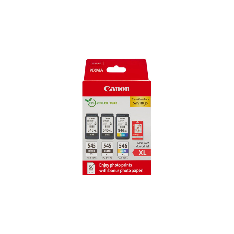 Картридж Canon PG-545/CL-546 MultipackXXL 2xBK+Color (8286B015)
