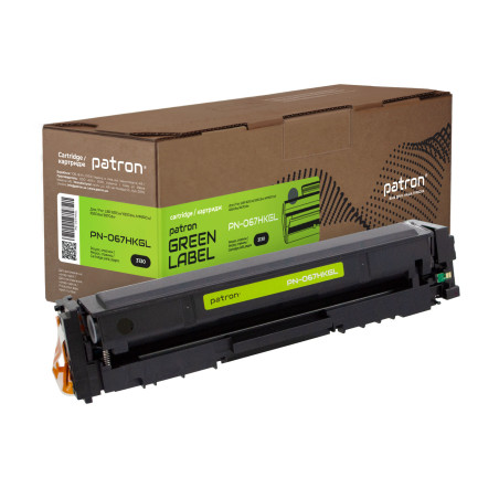 Картридж Patron Canon 067H Black Green Label (PN-067HKGL)