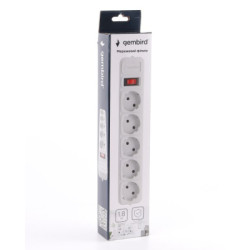 Мережевий фільтр живлення Gembird SPG5-G-6G
