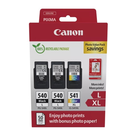 Картридж Canon PG-540 Multipack PG-540L*2/CL-541XL 2xBK, Color + GP-501 Glossy Paper (5224B015)