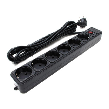 Мережевий фільтр живлення Gembird SPG6-G-6B