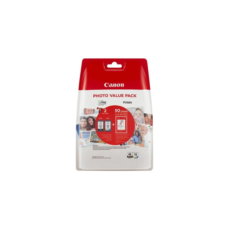 Картридж Canon PG-46 + CL-56 + Paper (Value Pack) carton box (9059B006)