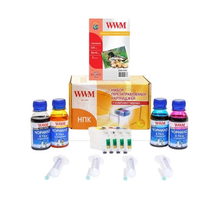 Комплект перезаправних картриджів WWM Epson C91/CX4300/T26/27/TX106/109 (RC.T092N)