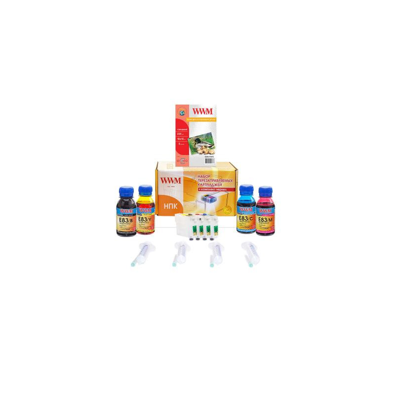 Комплект перезаправних картриджів WWM Epson Stylus TX210/TX219/TX410/TX419 (RC.T073N-1)