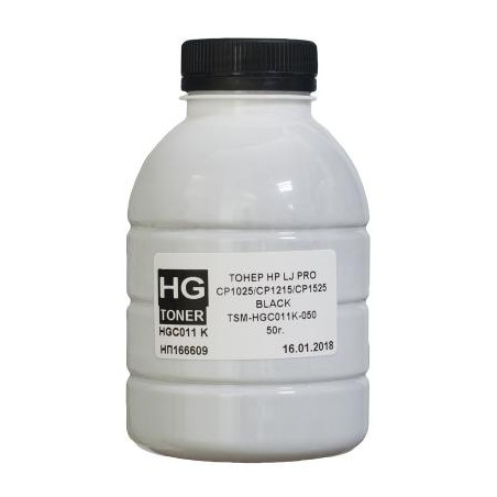 Тонер HP CLJ CP1025/1215/1525 50г BLACK HG (TSM-HGC011K-050)
