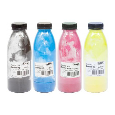 Тонер Samsung CLP-360/365, B/C/M/Y SET (Black 55г, Color 40г) AHK (3202652)