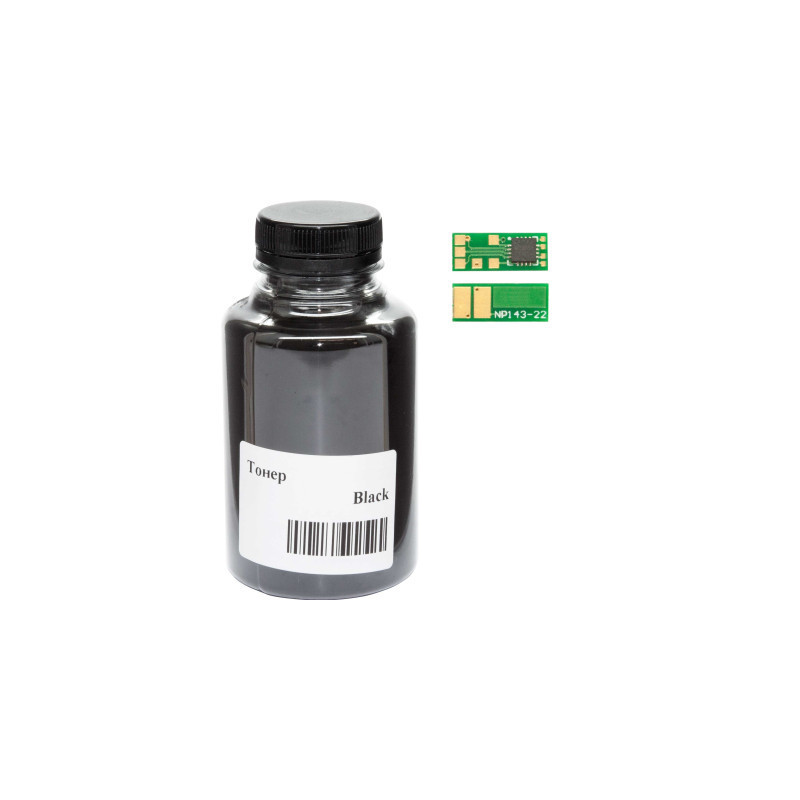 Тонер HP LJ Pro M252, Canon 045, 45г Black +chip WWM (045-CF400A-201Bk)