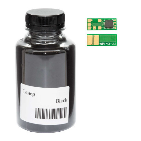 Тонер HP LJ Pro M252, Canon 045, 45г Black +chip WWM (045-CF400A-201Bk)