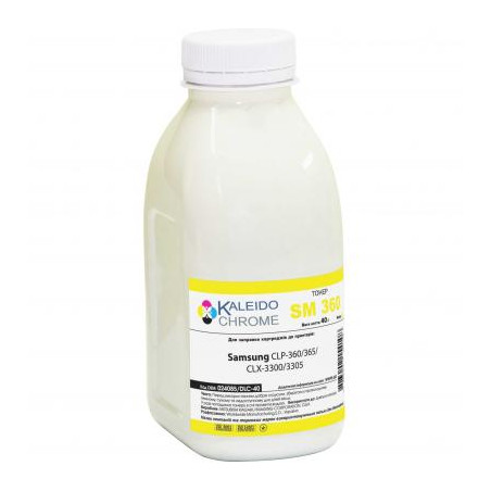 Тонер Samsung CLP-360/365/CLX-3300/3305, 40г Yellow Kaleidochrome (024085/DLC-40)