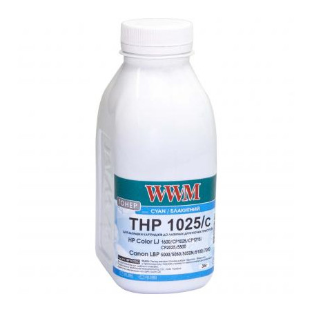 Тонер HP CLJ CP1025/Canon LBP 5050/7100 , 35г Cyan WWM (HP1025C)