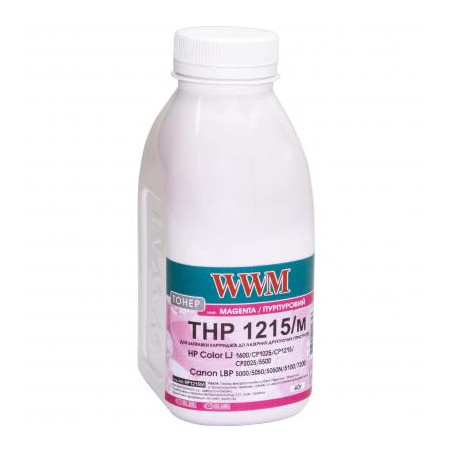 Тонер HP CLJ CP1215/CP1515/CM1312 , 40г Magenta WWM (HP1215M)