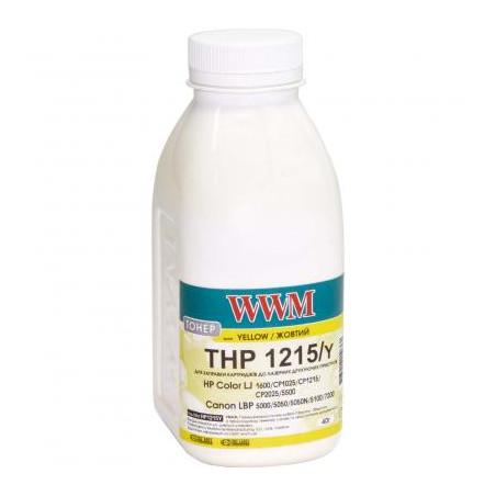 Тонер HP CLJ CP1215/CP1515/CM1312 , 40г Yellow WWM (HP1215Y)