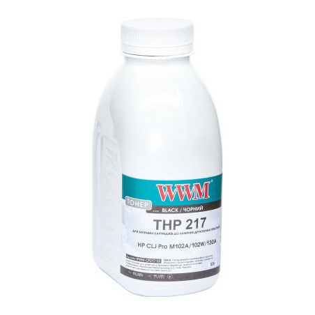 Тонер HP LJ Pro M102A/102W/130A , 55г Black WWM (WWM-CF217-55)