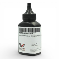 Тонер HP CLJ M252/277/452/477, Canon 045/046, 100г MAGENTA Welldo (WDTHM452M-100)