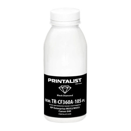 Тонер HP Enterprise M552/M553, Canon 040, 120г Black Printalist (TR-CF360A-105-PL)