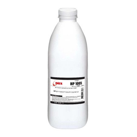 Тонер HP LJ P1005/P1505/P1102/M125, 1000г Black Imex (CMG-3-1)