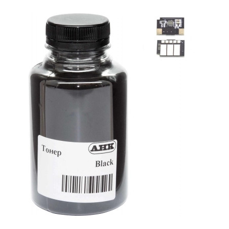 Тонер HP Neverstop Laser 1000/MFP 1200, 75г Black+chip AHK (3203848)