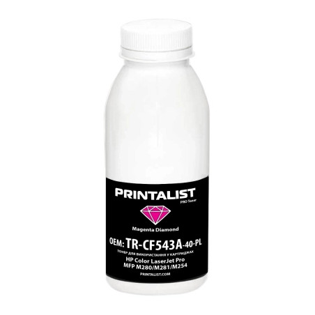 Тонер HP CLJ Pro MFP M280/M281/M254, 40г Magenta Printalist (TR-CF543A-40-PL)
